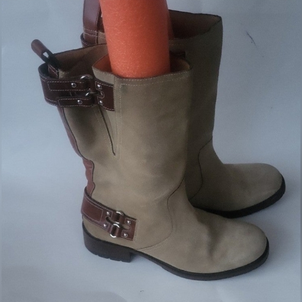 Cole Haan women's boots multicolor suede leather size 8B made in Brazil